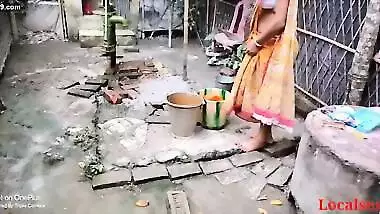 Desi village view nude bath