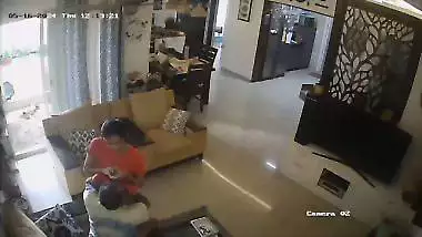 Uncle sucking maid boobs in CCTV free Indian sex