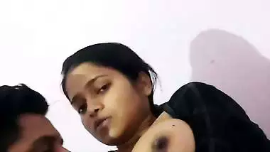 Smoking Bengali girl big boobs sucking by lover