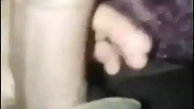 Super hot face girl sucking dick and showing her wet pussy