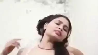 Desi XXX whore allows bearded guy to take her bra off and touch titties