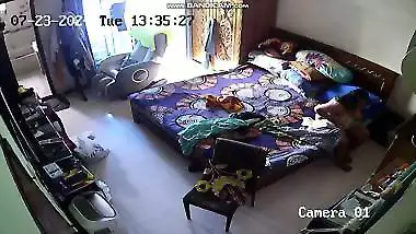 Unsatisfied girl desi fingering caught on viral CCTV