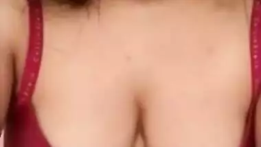 Sexy and horny desi girl fingering selfie