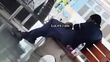 Randi in railway station sucking dick caught by voyeur