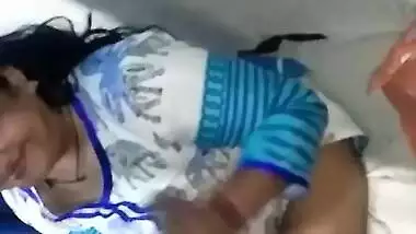 Desi Bhabhi Giving Handjob
