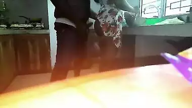 Horny man comes to Indian wife and satisfies XXX needs in the kitchen