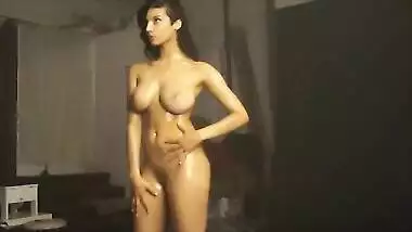 Solo chudai video of gorgeous Desi beauty with perfect XXX breasts
