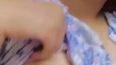 Cute girl sexy boobs show video making for lover
