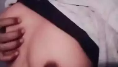 Fresh Indian teen boobs show on selfie cam