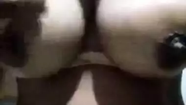 Desi wife showing big boobs on cam video for her hubby