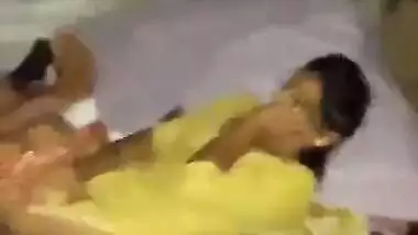 Old man drills his young granddaughter into the bed