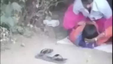 Tamil couple banging outdoor in a jungle gets caught on a , desi sex mms