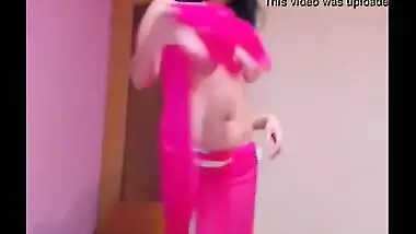 Punjabi call girl’s naked webcam show