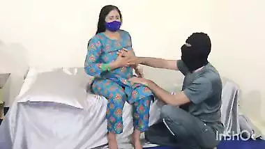 Indian Hot Mistress Blowjob Sucking Dick of Her Home Servant