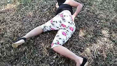 Desi Indian - Milf Pussy Fingering And Squirting In The Wood