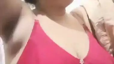 Bengali boudi stripping nighty and showing huge boobs