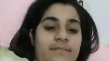 There's busty Desi love on the other side of screen flashing XXX boobs