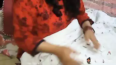 Guy records his desi porn with his slut stepmom