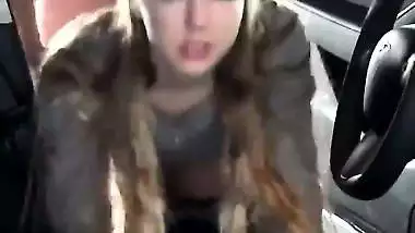 Cheating Babe Regretting while Having Sex with Boyfriend’s Best Friend in the Car