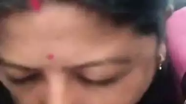 Cute Assamese wife blowjob to husband in running car