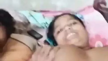 Kinky husband and big boob wife record their village porn