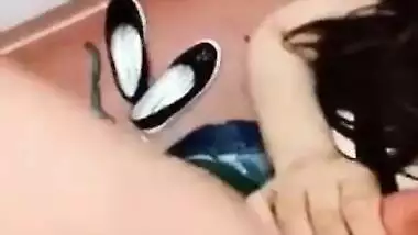 Sexy indian girl blowjob in dressing room