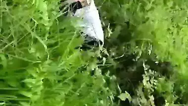 Catches a college couple fucking in an Indian outdoor sex