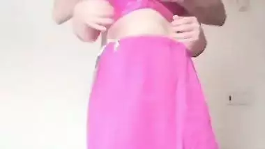 White desi wife pussy rubbing and doggy viral fucking