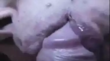 Lovely pussy, she have room both our dicks in...