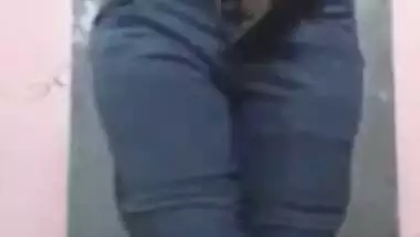 Legal age teenager unshaved love tunnel gal stripping exposed MMS movie scene for her lover