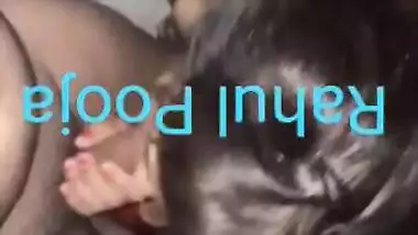 Indian pooja bhabhi boob pressing and blowjob