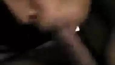 Girl with awesome boobies giving Amazing Indian blowjob