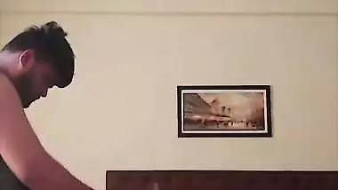 Slim Mumbai girl in doggy fucking with boyfriend