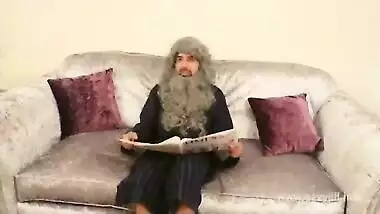 Young teen daughter blackmailed, molested, fingered and to suck grand dad's cock POV Indian