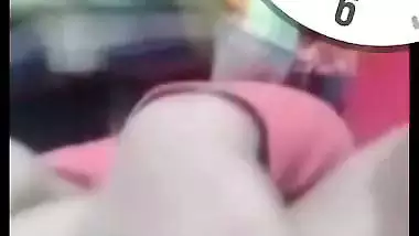 Mast boobs and pussy showing wife on video call