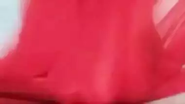 POV hot bhabhi in red saree