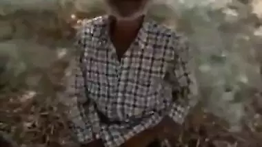 Desi old man caught outdoor