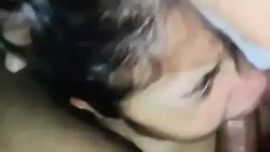 Sharp tits Bengali girl sucking 7-inch big dick