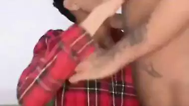 A guy fucks a shemale’s ass in the Indian gay porn