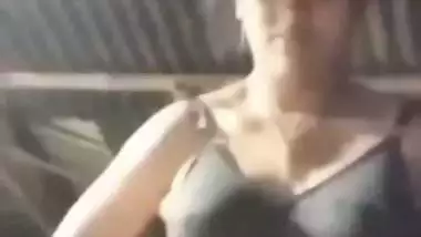 Bengali village girl bra removed and boobs pressing