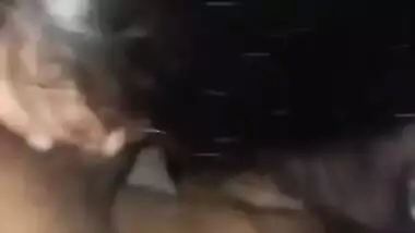 XXX wife is hungry for Desi guy's penis in her mouth close-up MMS