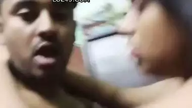 Big boobs new wife romance and boob feeding viral MMS