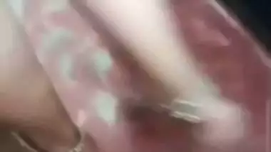 Tamil wife opening towel in front of secret lover