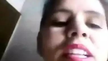 Beautiful wife fingering pussy selfie video capture