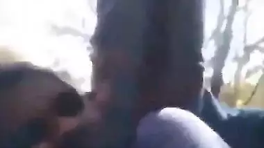 College girl fucked by BF in Forest