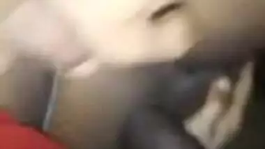 Newly wed tamil wife janu with jasmine flowers in head sucking bf till he cums