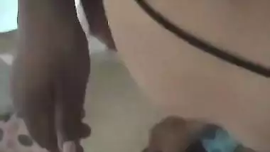 Dehati sex of a Sali sucking her Jija’s dick in the bathroom