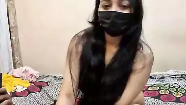 Masked girl HD porn nude hardcore sex with partner