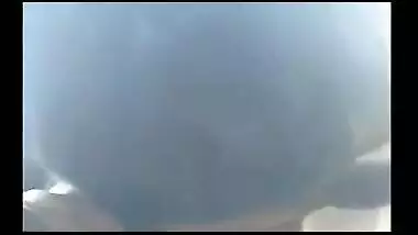 Desi college girl gets her boobs sucked by her lover in the park